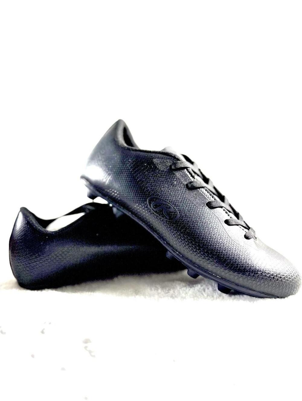 Rawlings Youth Soccer Shoes Delta Black Size US 6 Youth New Cleats